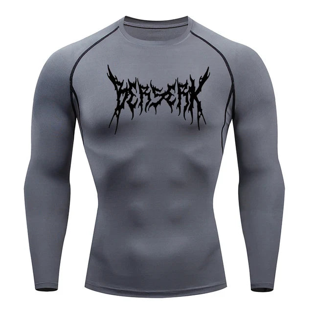 Black Swordsman Compression Long Sleeve