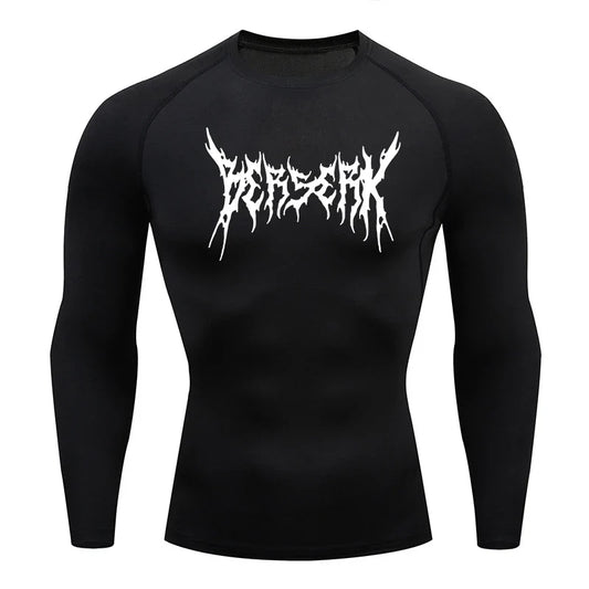 Black Swordsman Compression Long Sleeve