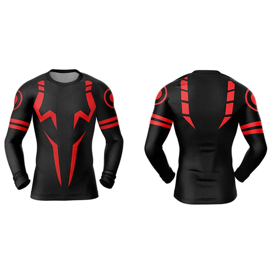 King of Curses Compression Long Sleeve Red